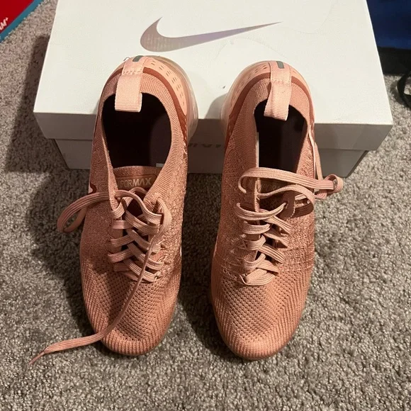 Nike Women's Pink VaporMax Athletic Shoes - Picture 3 of 4